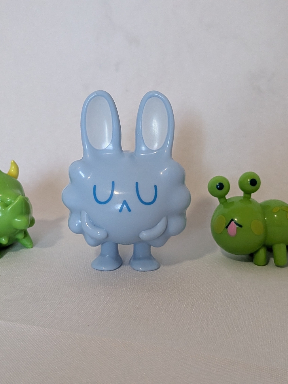 Light Blue Bunny Figurine Kids Toy - Cute Collectible